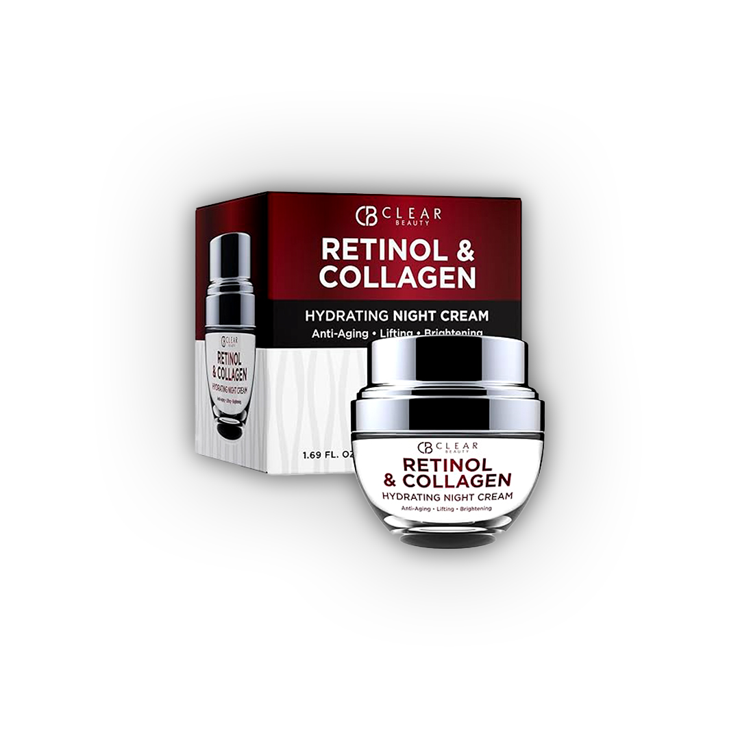 Clear Beauty Collagen & Retinol Night Cream 1.69oz - 50ml
