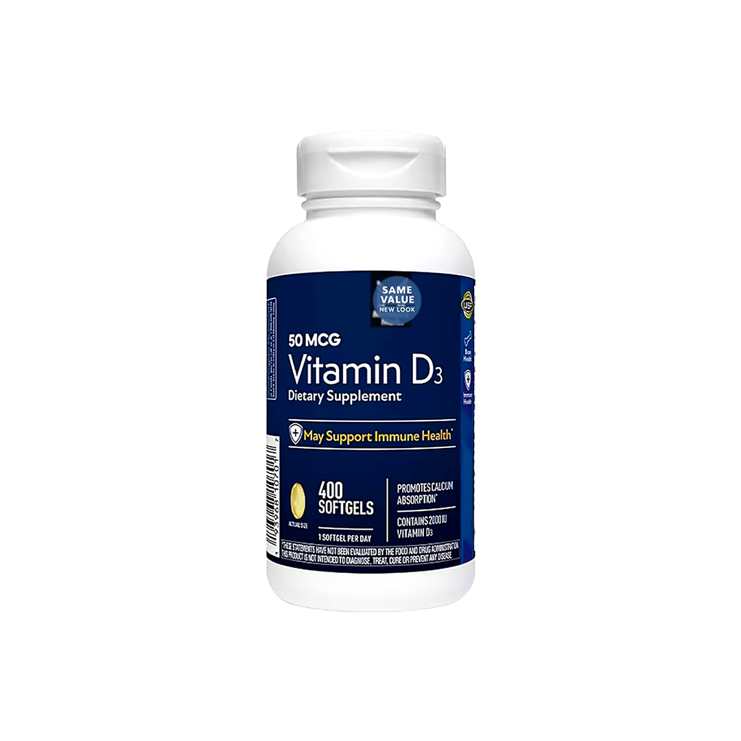 Member's Mark Vitamin D3 2000 IU (50 mcg) – 400 Softgels | Immune & Bone Support