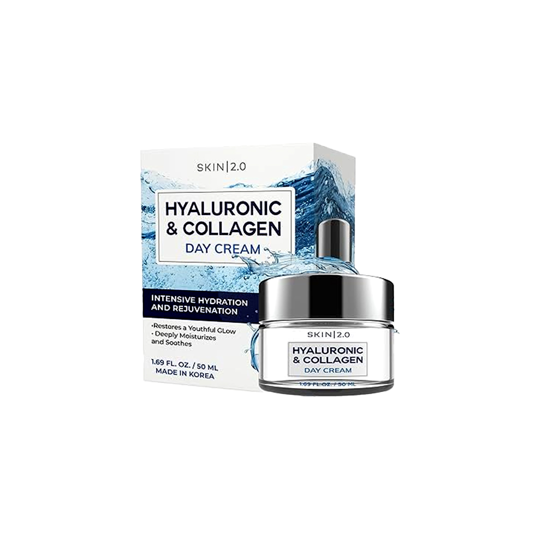 Skin 2.0 Hyaluronic Acid & Collagen Face Moisturizer – 1.69 Oz